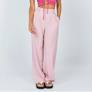 Princess Polly Blush Wide-Leg Pants